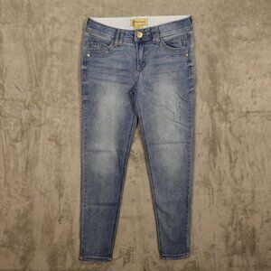 Democracy jeans Ab Technology mid rise skinny ankle women's 6 blue